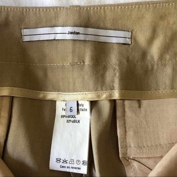 Women’s Trousers Lightweight Wool Beige Pant Made In Italy - Picture 7 of 11